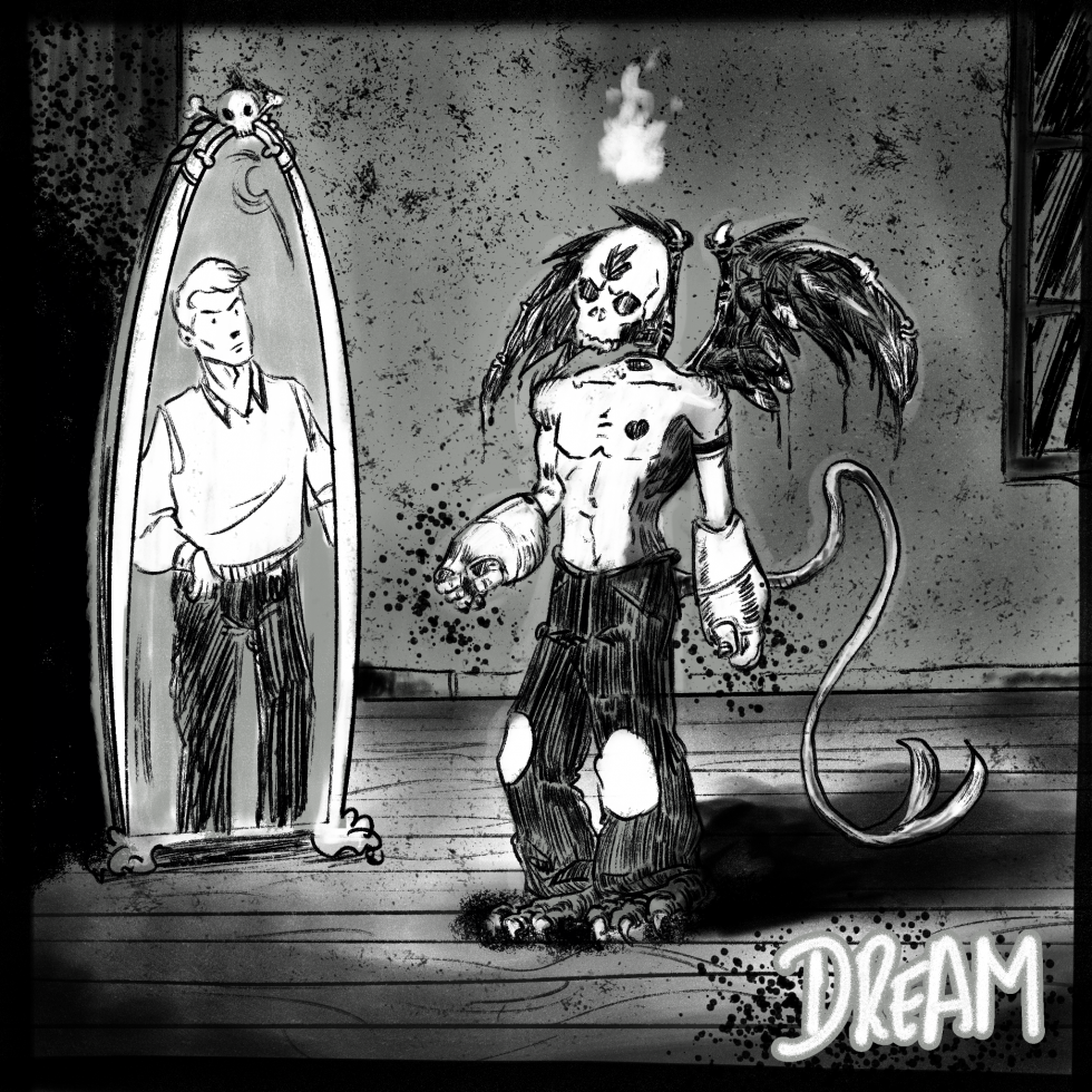 Illustration pour Inktober 2023 - Dream - By Black Yeti