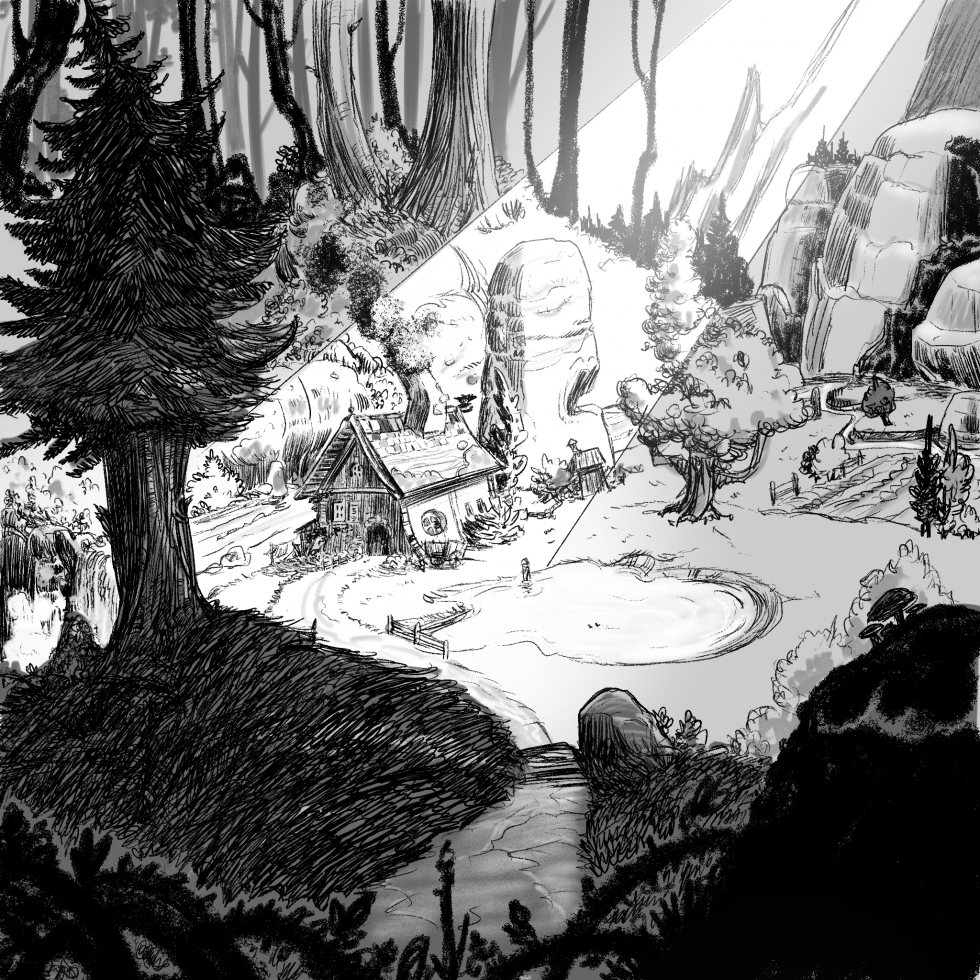 Illustration pour Inktober 2023 - Path - By Black Yeti