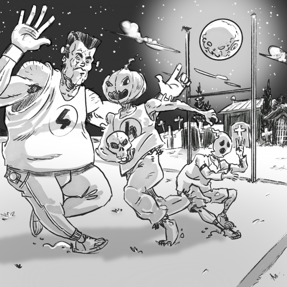 Illustration pour Inktober 2023 - Dodge - Day 4 - By Black Yeti