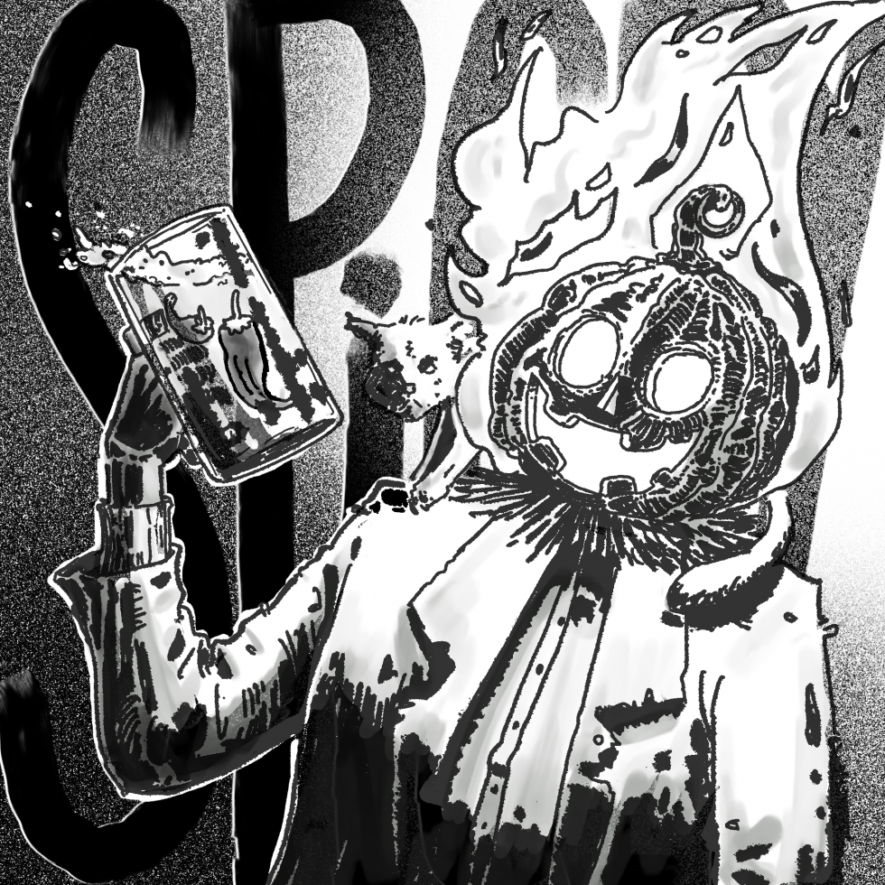 Illustration pour Inktober 2023 - Spicey - Day 12 - By Black Yeti