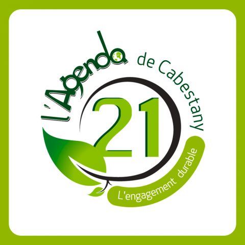 Logotype réalisé pour l'agenda 21 de la ville de Cabestany - Première décennie des années 2000