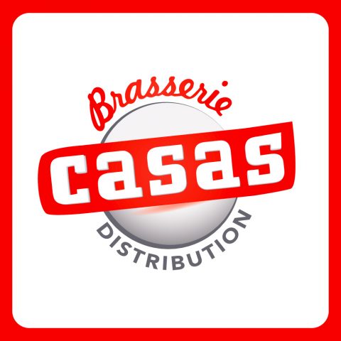 Logotype réalisé pour le relooking de l'entreprise Casas Distribution dans le 66