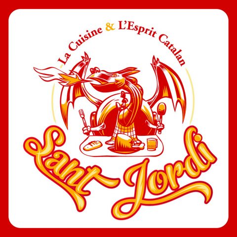 Logotype pour la brasserie Sant Jordi